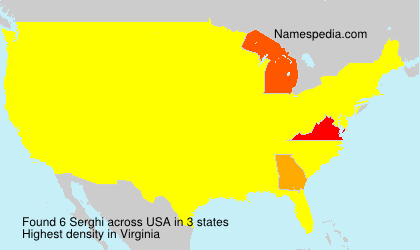 Surname Serghi in USA Surname Serghi in USA