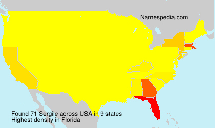 Surname Sergile in USA Surname Sergile in USA