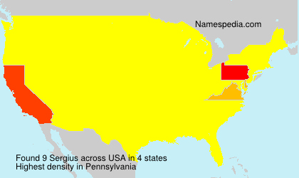 Surname Sergius in USA