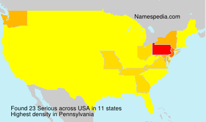 Surname Serious in USA