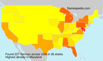 Surname Serman in USA Surname Serman in USA