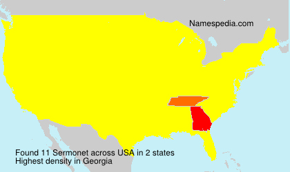Surname Sermonet in USA Surname Sermonet in USA