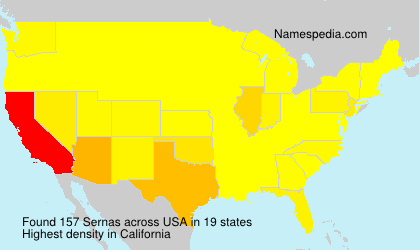 Surname Sernas in USA Surname Sernas in USA