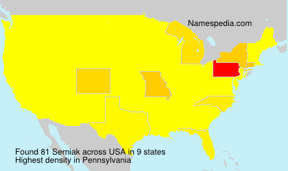 Surname Serniak in USA Surname Serniak in USA