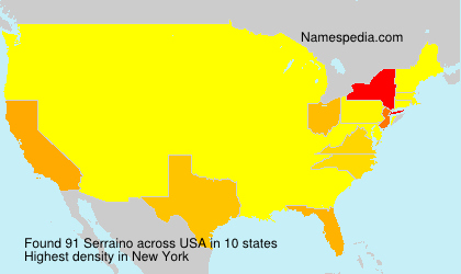 Surname Serraino in USA Surname Serraino in USA