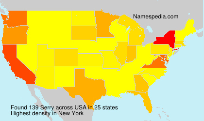 Surname Serry in USA Surname Serry in USA