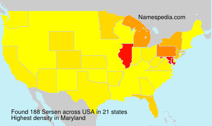 Surname Sersen in USA Surname Sersen in USA