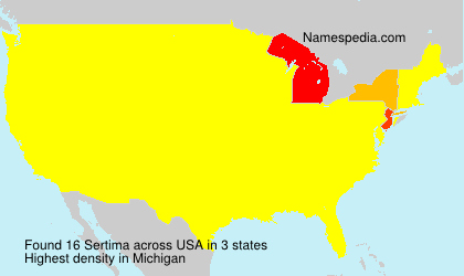 Surname Sertima in USA Surname Sertima in USA