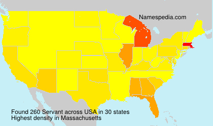 Surname Servant in USA Surname Servant in USA