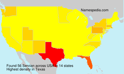Surname Servian in USA Surname Servian in USA