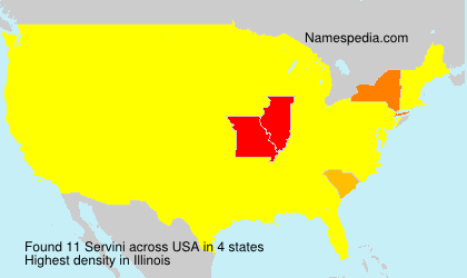Surname Servini in USA Surname Servini in USA