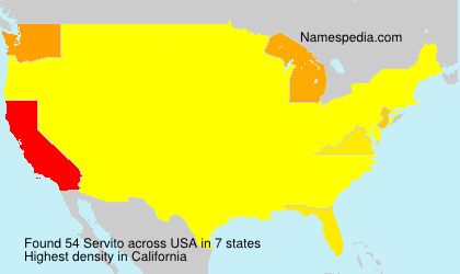 Surname Servito in USA