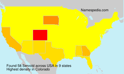 Surname Servold in USA Surname Servold in USA