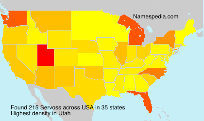 Surname Servoss in USA Surname Servoss in USA