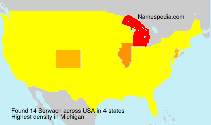 Surname Serwach in USA Surname Serwach in USA