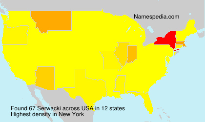Surname Serwacki in USA Surname Serwacki in USA