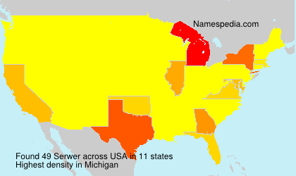 Surname Serwer in USA Surname Serwer in USA