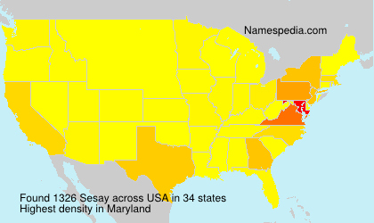Surname Sesay in USA Surname Sesay in USA