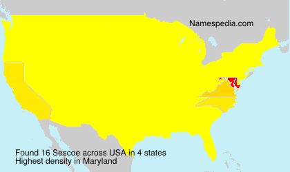 Surname Sescoe in USA Surname Sescoe in USA