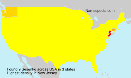Surname Sesenko in USA Surname Sesenko in USA