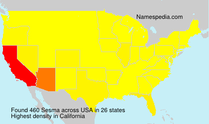 Surname Sesma in USA Surname Sesma in USA