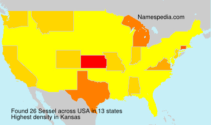 Surname Sessel in USA Surname Sessel in USA