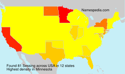 Surname Sessing in USA Surname Sessing in USA