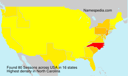 Surname Sessons in USA Surname Sessons in USA