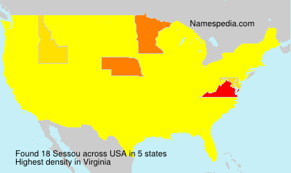 Surname Sessou in USA Surname Sessou in USA