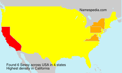 Surname Sessy in USA Surname Sessy in USA