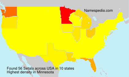 Surname Setala in USA Surname Setala in USA