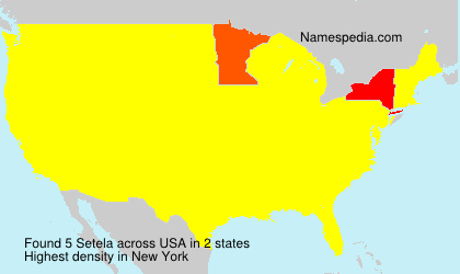 Surname Setela in USA Surname Setela in USA