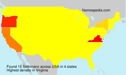 Surname Sethmann in USA Surname Sethmann in USA