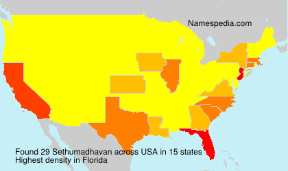 Surname Sethumadhavan in USA Surname Sethumadhavan in USA
