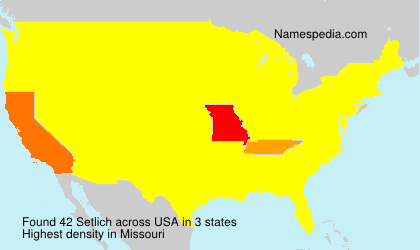 Surname Setlich in USA Surname Setlich in USA
