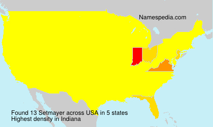 Surname Setmayer in USA Surname Setmayer in USA