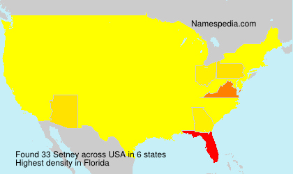 Surname Setney in USA Surname Setney in USA