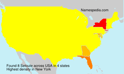 Surname Setoute in USA Surname Setoute in USA