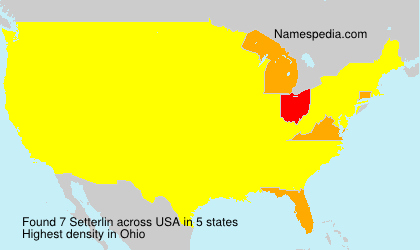Surname Setterlin in USA Surname Setterlin in USA