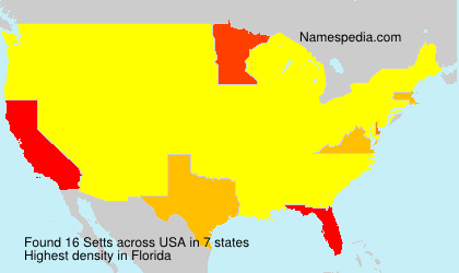 Surname Setts in USA Surname Setts in USA