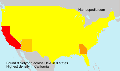 Surname Setyono in USA Surname Setyono in USA