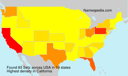 Surname Setz in USA Surname Setz in USA