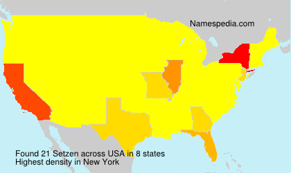 Surname Setzen in USA Surname Setzen in USA