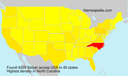 Surname Setzer in USA Surname Setzer in USA