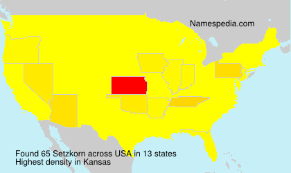 Surname Setzkorn in USA Surname Setzkorn in USA