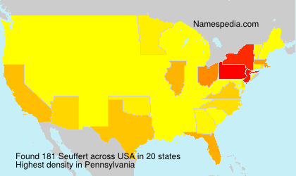 Surname Seuffert in USA Surname Seuffert in USA