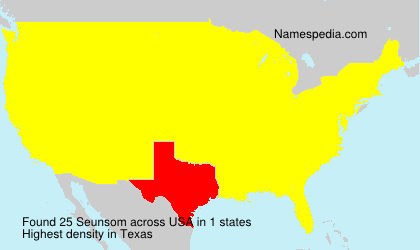 Surname Seunsom in USA