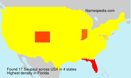 Surname Seupaul in USA Surname Seupaul in USA