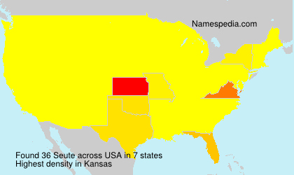 Surname Seute in USA Surname Seute in USA