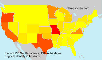 Surname Seutter in USA Surname Seutter in USA